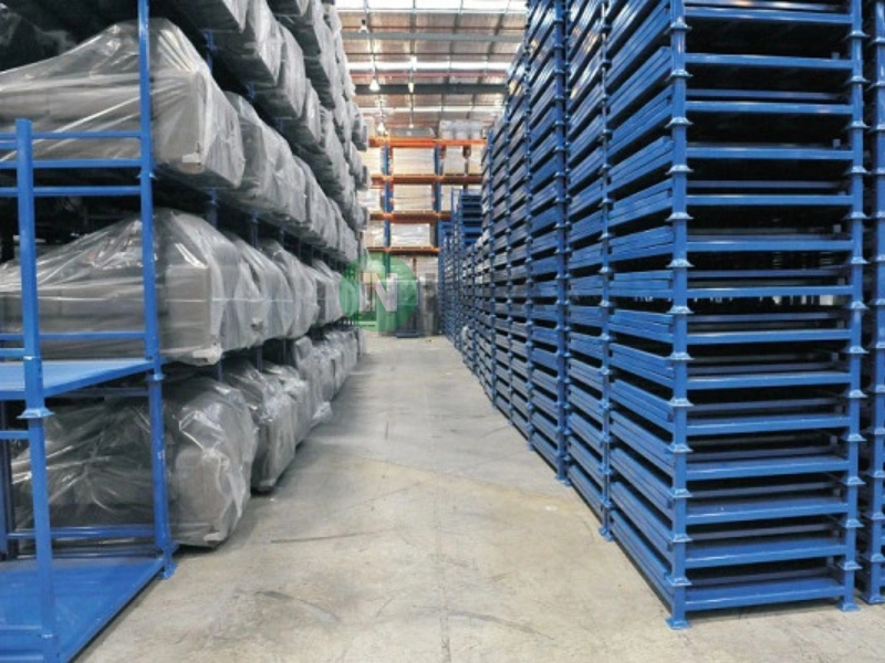 Ứng dụng của pallet sắt xếp chồng trong thực tế